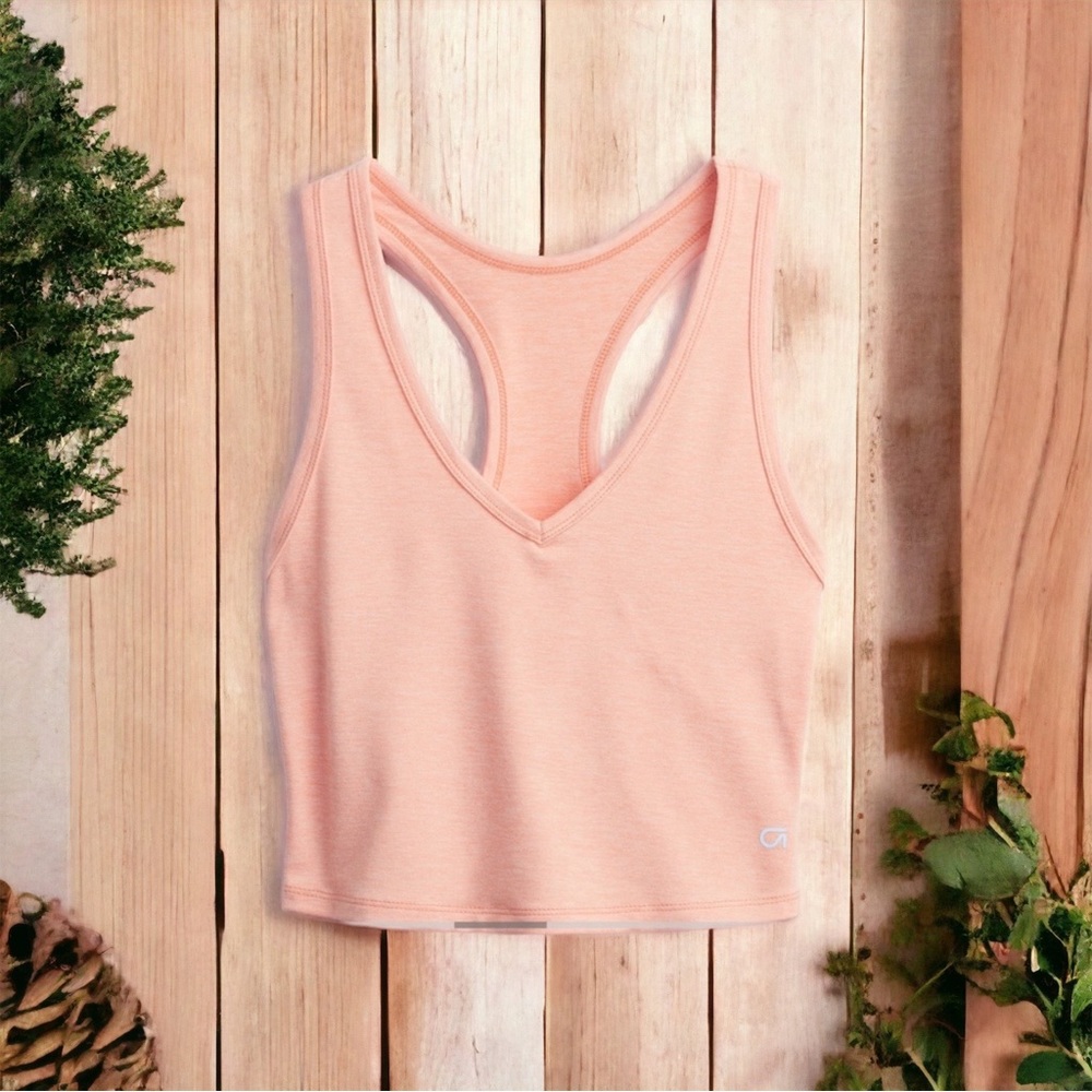 GapFit Brushed Tech Jersey Crop Tank